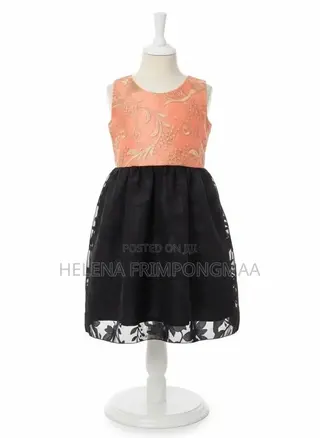 Girls' Lace and Satin Dress