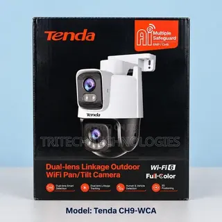 TENDA CH9-WCA-Tenda 6MP Dual-Lens Linkage Outdoor Wi-Fi Pan/Tilt Came.