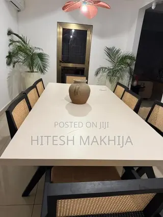 40% OFF Now Premium 8-Seater Dekton Dining Table + Cane Chairs