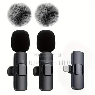 2 Wireless Lavalier Microphones
