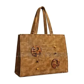 Classic Jute Tote Bag Handmade - Ladies Fashion