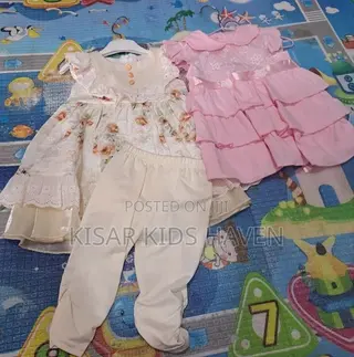 3 Pieces Baby Girl Dress 0 to 6months ( Reduced to Clear)