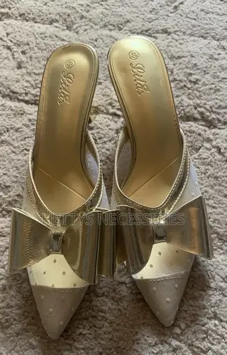 Gold Kitten Heels