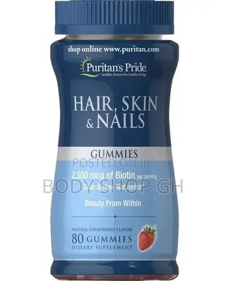Puritans Pride Hair Beard Growth Gummies (Hair,Skin Nail)