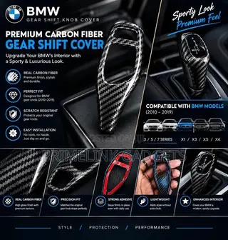 BMW Carbon Fibre Gear Knob Cover (Compatible Models in Description)