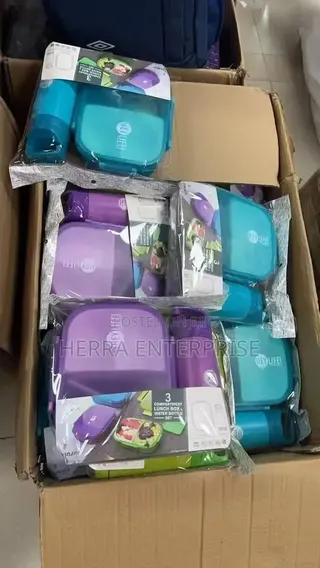 Lunch Box With Water Bottle Set