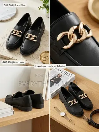 Brand New Graceland Black Chain Loafers (Size 40 Unisex)