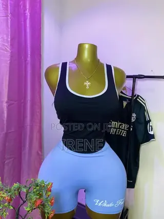Sexy Biker Shorts Set-Crop Tops+ Shorts