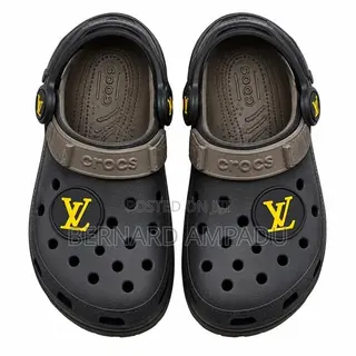 Chunky LV Style Crocs