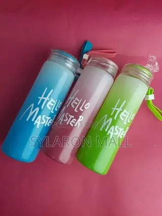 Hello Master Glass Drinking Water Bottle