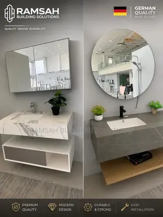 Modern Floating Bathroom Vanity With Mirror