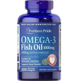 Puritans Pride Omega-3 Fish Oil 1000 Mg, 100 Count