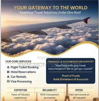 Proof of Funds,Cheap Flights and Hotel Reservation,Visa Consultancy