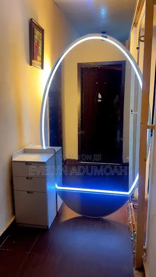 Luxury Double-Sided LED Salon Mirror With Matching Cabinets/Trolleys