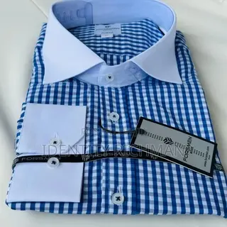 Men Long Sleeves Checked Shirt