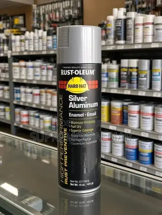 Hard Hat V2100 15oz – Silver Aluminum Rust-Preventive Enamel Spray