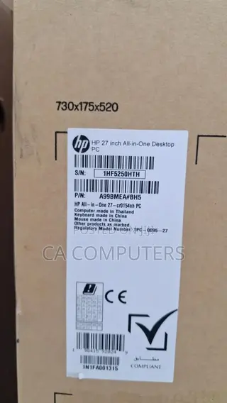 New Desktop Computer HP AiO 27 8GB Intel Core i7 SSD 512GB