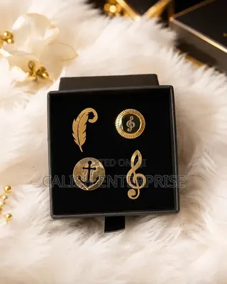 Premium 4-Piece Gold Lapel Pin Set