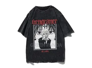 Anime Acid Wash T-Shirt