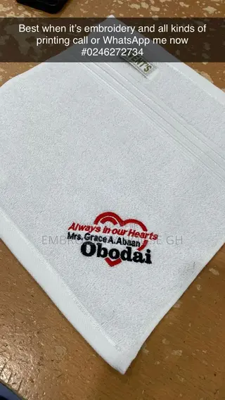Embroidery and DTF Printing