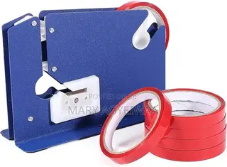 Heavy Duty Metal Bag Neck Sealer Machine + 6 Rolls Sealing Tape