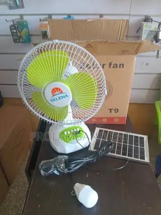 T9 Tabletop Solar and Rechargeable Fan