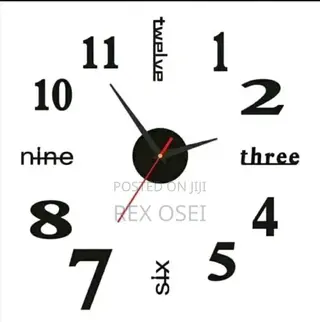 3d Wall Clock Number