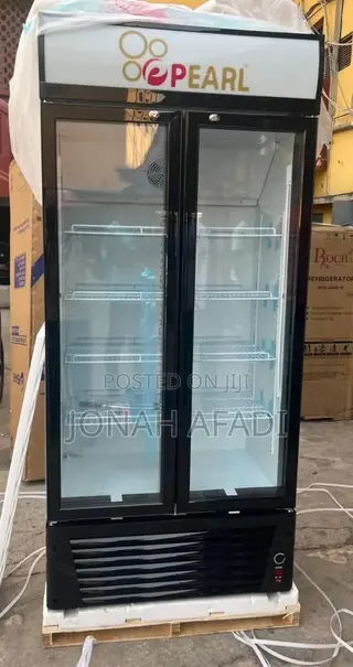 Pearl 500liters Double Door Display Fridge
