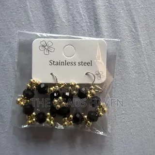 Black Crystal Earrings
