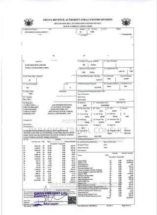 Bill of Lading Tema Port