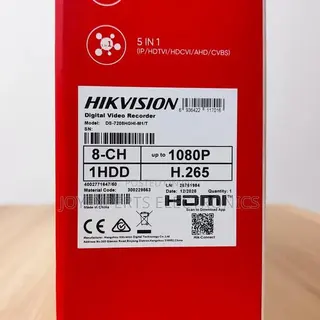 8-Channel Hikvision DVR — Model: DS-7208HGHI-M1/T