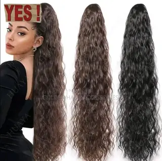 36inchs Weavy Curly Drawstring Ponytail