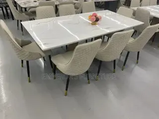 Eight Seater Classy Marble Dining Set
