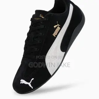 Affordable PUMA Speedcat Low-Top Sneakers "Black/White"