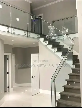 Tempered Glass With Balusters Stainless Steel Works