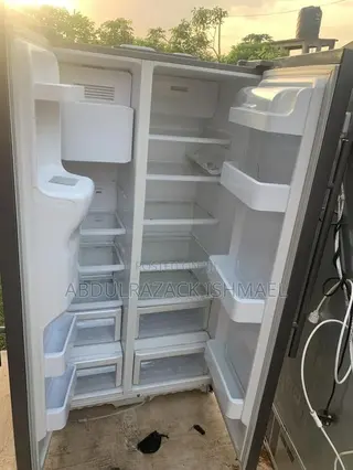 Big Side-by-Side Refrigerator With Water Dispenser – Clean & Working