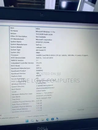 Laptop Dell Latitude 3500 8GB Intel Core i5 SSD 256GB
