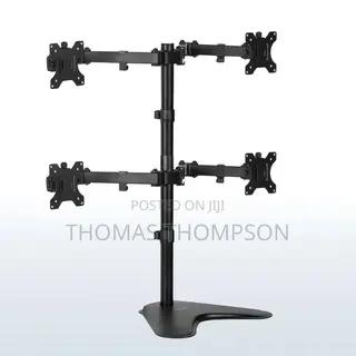 VIVO Quad Monitor Free-Standing Desk Mount