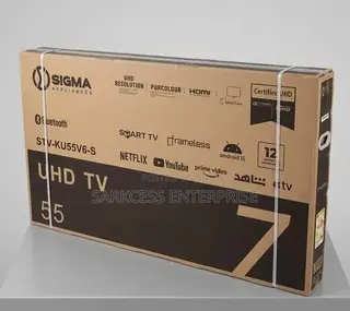 Sigma 55" UHD 4k Smart Led TV Sig-Ku55v6-S