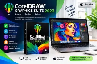 CorelDRAW Graphics Suite 2023 for MAC for 1pc Digital Key Lifetime