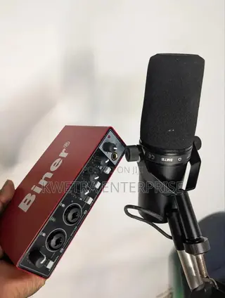 Biner Sound Card + Shure SM7B Mic