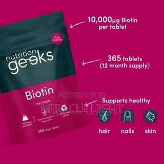 Nutrition Geeks Biotin Growth