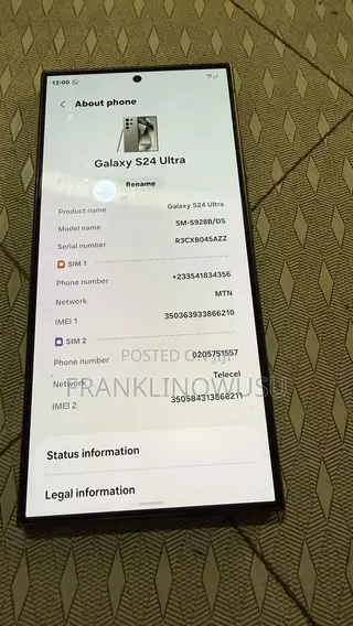 Samsung Galaxy S24 Ultra 256 GB Black
