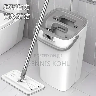 New Hand-Free Scratch Mop Bucket Integrated Flat Mop Clean Wet and Dry