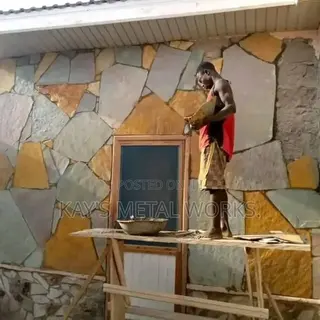 Wall Flat Stone Laying Cutting Service