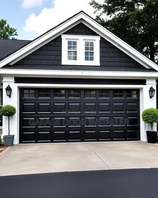 Garage Door With Fanlight