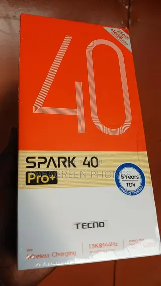 New Tecno Spark 40 Pro+ 256 GB Black