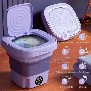Foldable Mini Washing Machine – Portable Space-Saving