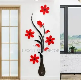 Acrylic Flower Stickers