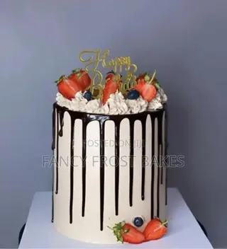 Birthday Cake With Fruits